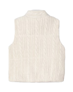 Mayoral Girls Age 4 Cable Knit Gilet