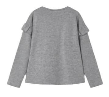 Mayoral Girls Age 4 Long-Sleeved Textured Print Top