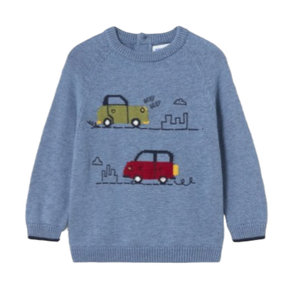 Mayoral Boys Age 12 Months Knitted Cotton Blend Jumper