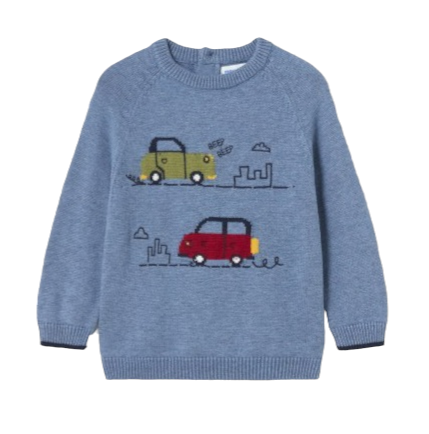 Mayoral Boys Age 12 Months Knitted Cotton Blend Jumper