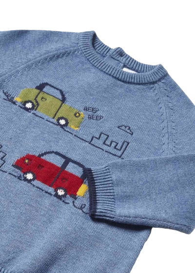 Mayoral Boys Age 12 Months Knitted Cotton Blend Jumper