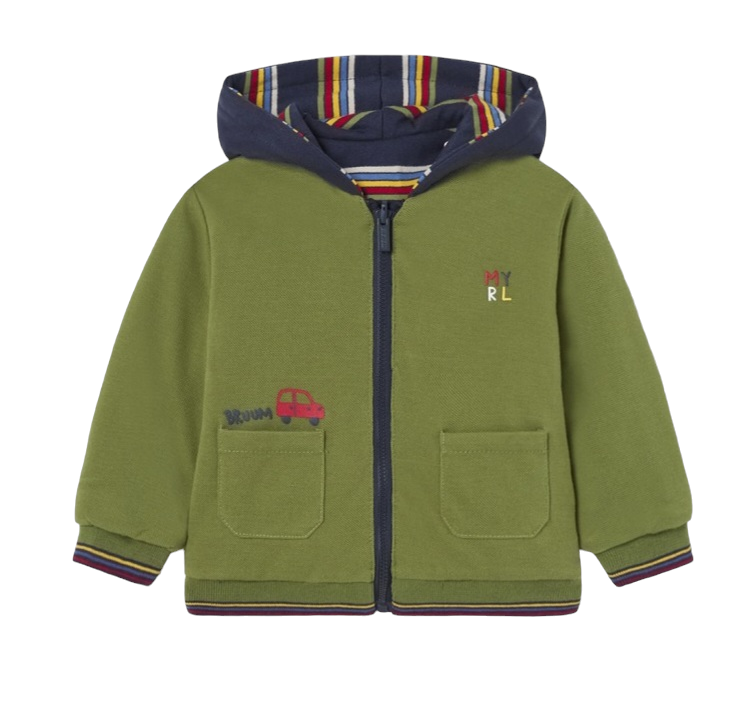 Mayoral Age 12 Months Boys Reversible Hooded Top