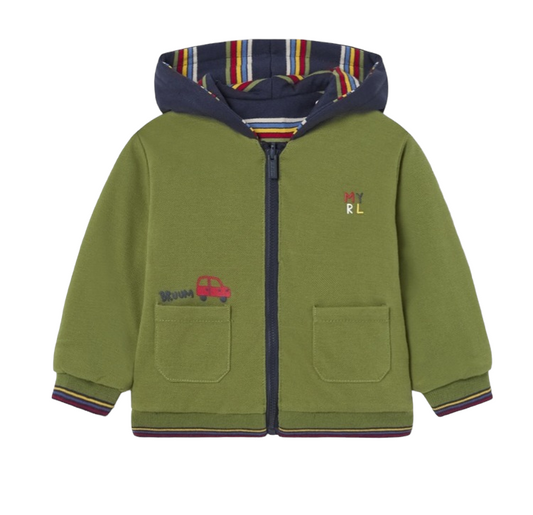 Mayoral Age 12 Months Boys Reversible Hooded Top