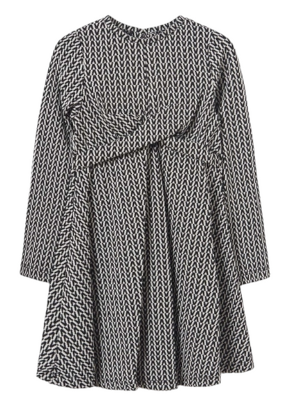 Mayoral Girls Age 8 Houndstooth Jacquard Dress