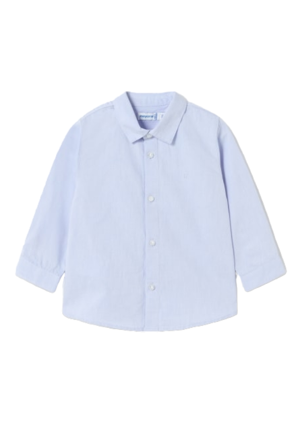 Mayoral 12 Month Boys Blue Smart Shirt