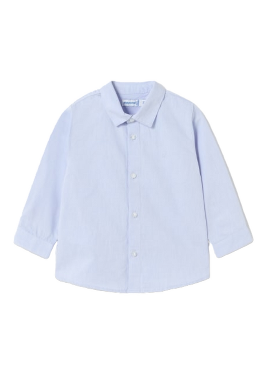 Mayoral 12 Month Boys Blue Smart Shirt