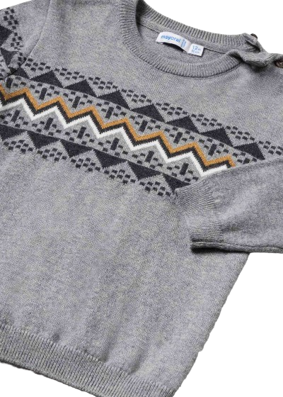 12 Month Boys Knitted Jumper & Chinos Set