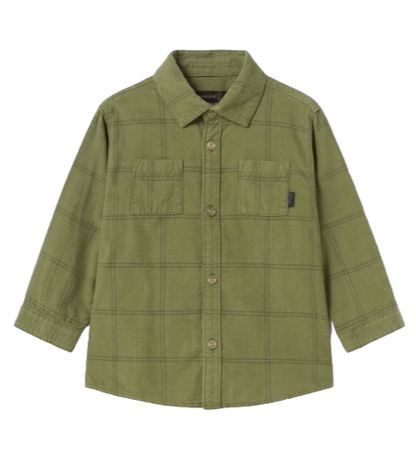 Mayoral 12 Month Boys Long Sleeved Cord Checked Shirt