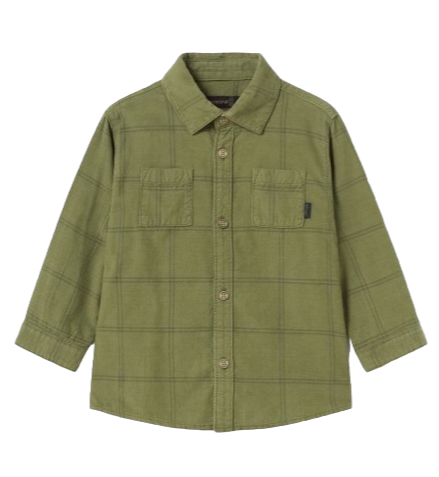 Mayoral 12 Month Boys Long Sleeved Cord Checked Shirt