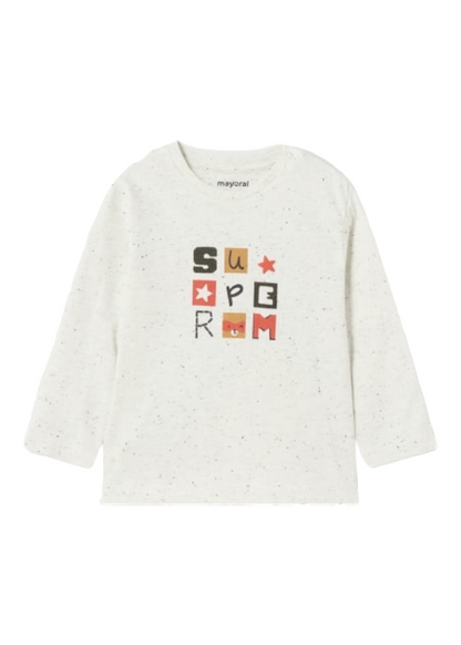 Mayoral 12 Month Boys Long Sleeved Printed Top