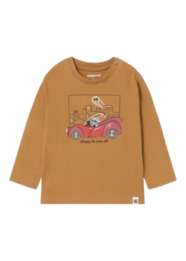 Mayoral 12 Month Boys Long Sleeved Printed Top