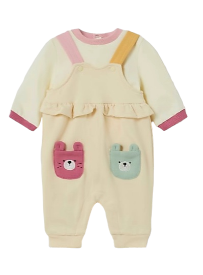 Mayoral Newborn Girls Two-Piece Romper Outfit