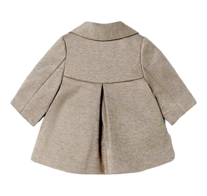 Newborn Girls (0-1 Month) Super Soft Beige Fleece Lined Coat