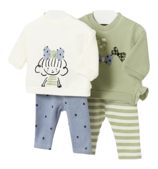 Mayoral Newborn Girls Four-Piece Cotton Legging Set