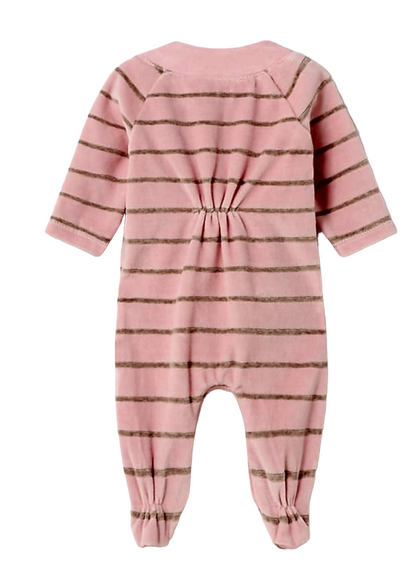 Mayoral Newborn Girls Cute Velour Onesie Twin-Pack