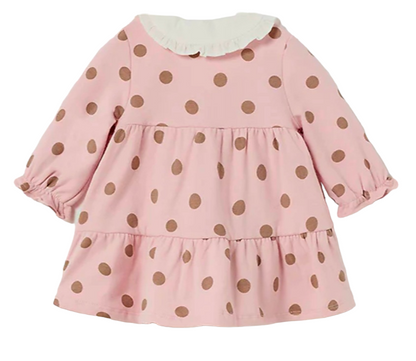 Mayoral Newborn Girls Tiered Polka Dot Dress