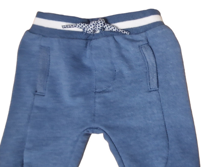 Newborn Boys Blue Joggers