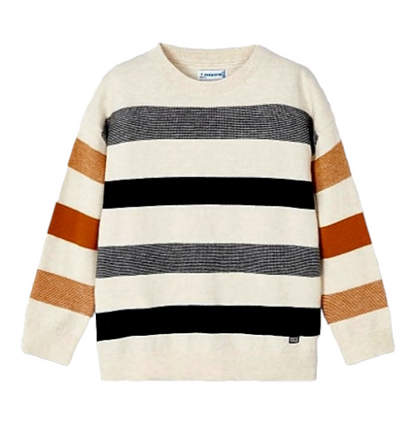 Mayoral Age 4 Boys Striped Knitted Jumper