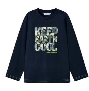 Mayoral Age 4 Boys Neon Graphic Long Sleeved Top