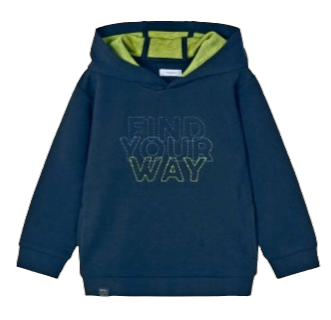 Mayoral Age 4 Boys Embroidered Graphic Hooded Top