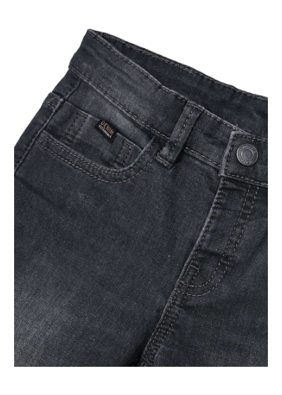 Mayoral Age 4 Boys Grey Black Soft Denim Jeans