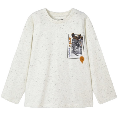 Mayoral Age 4 Boys Long sleeved Graphic Print Top