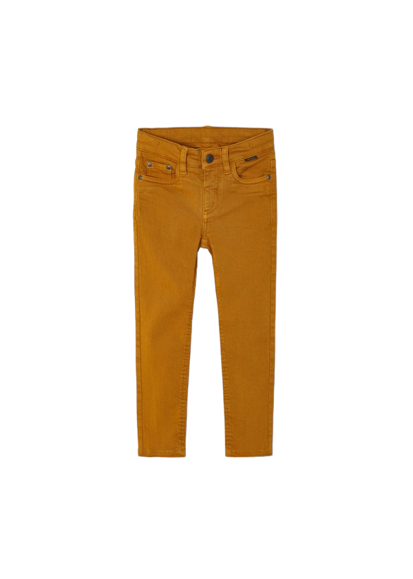 Mayoral Age 4 Boys Russet Orange Skinny Fit Jeans