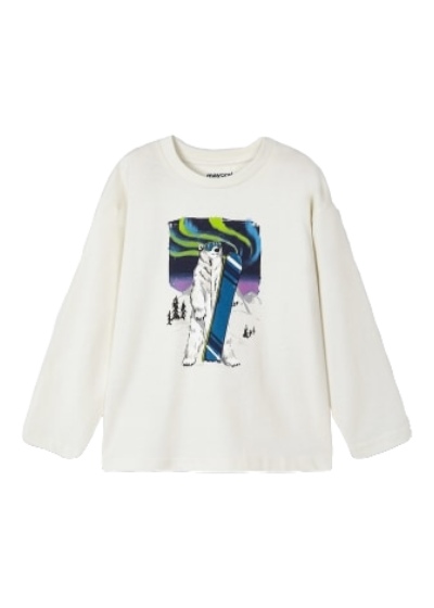 Mayoral Age 4 Boys Long sleeved Printed Top