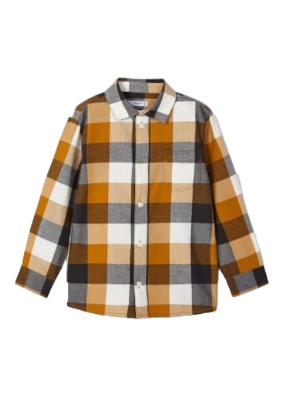 Mayoral Age 4 Boys Better Cotton Checked Shirt