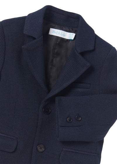 Abel & Lula Boys Age 12 Months Houndstooth Blazer