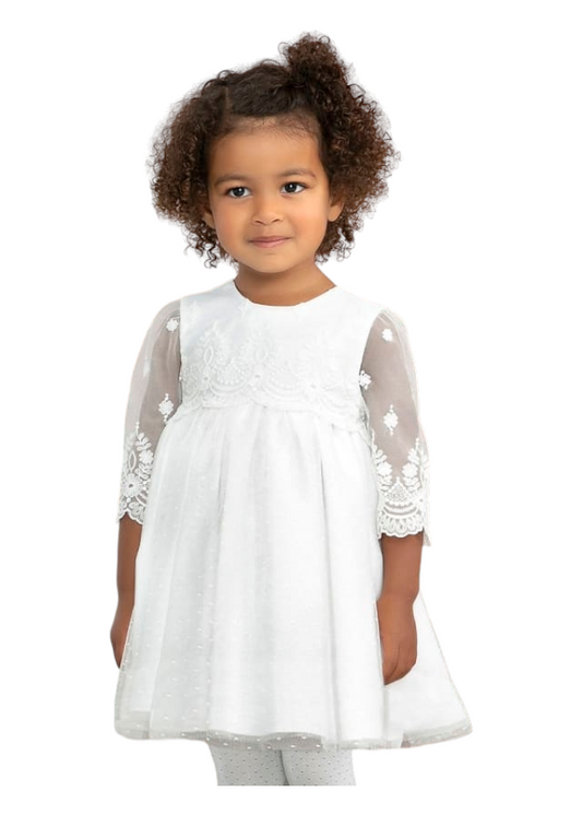 Abel & Lula Girls Plumeti Tulle Dress Age 12 Months