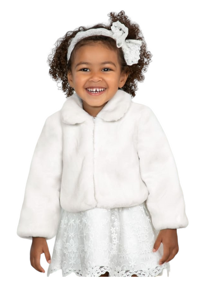 Abel & Lula Faux Fur jacket Age 12 Months Girls