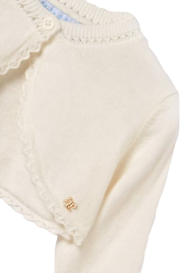 Abel & Lula Girls Bolero Cotton & Cashmere Cardigan Age 12 Months