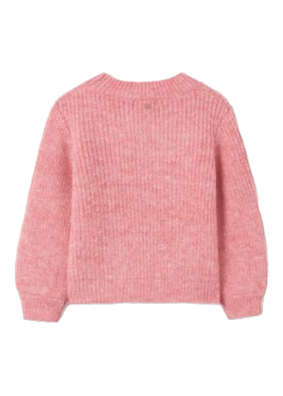 Abel & Lula Age 3/4 Girls Marl Pink Knitted Jumper