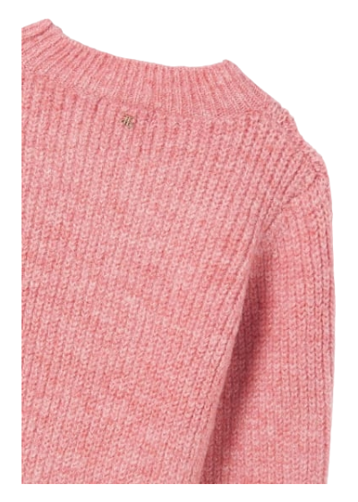 Abel & Lula Age 3/4 Girls Marl Pink Knitted Jumper