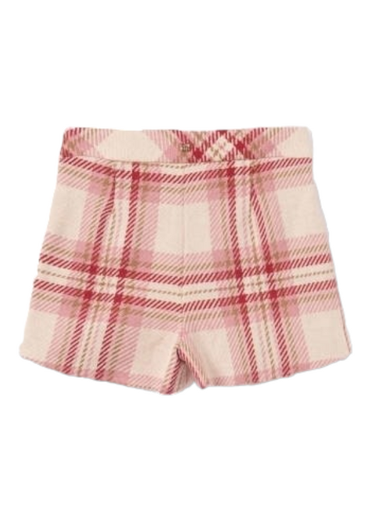 Abel & Lula Age 3/4 Girls Plaid Shorts