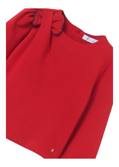 Abel & Lula Red Milano Stretch Top Age 4