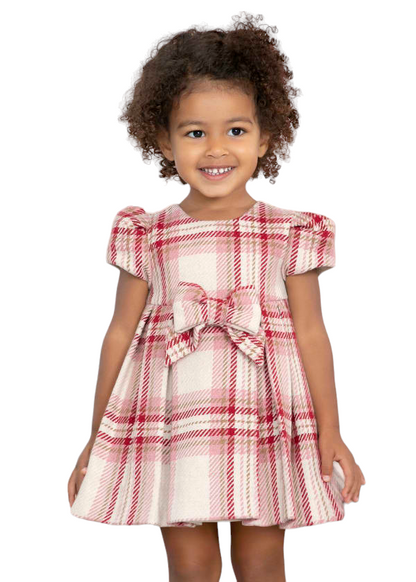 Abel & Lula Girls Check Dress Age 12 Months