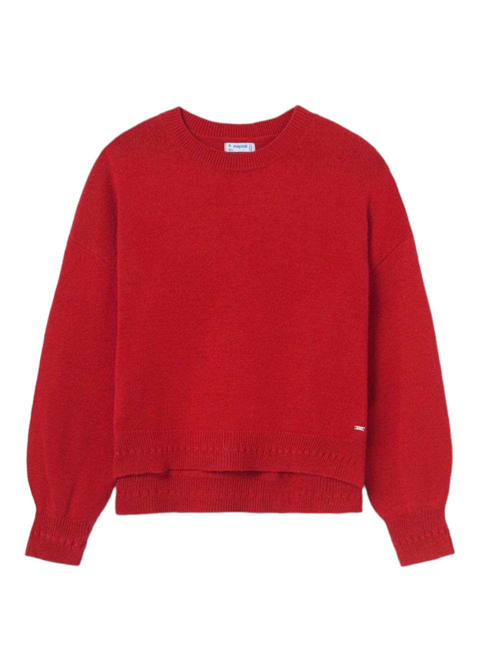 Mayoral Faux Red Knitted Jumper Girls Age 8 (128cm)