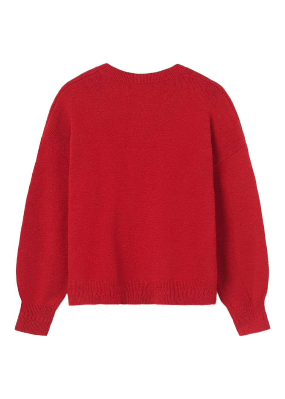 Mayoral Faux Red Knitted Jumper Girls Age 8 (128cm)