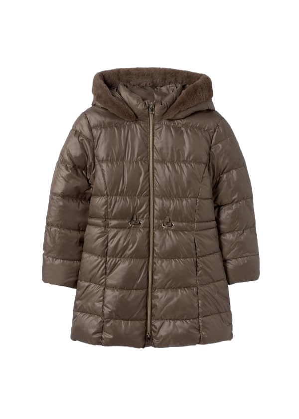 Mayoral Girls Age 8 Mocha Padded Coat