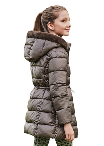 Mayoral Girls Age 8 Mocha Padded Coat