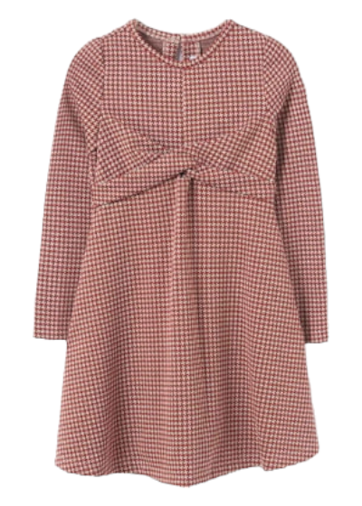 Mayoral Girls Age 8 Houndstooth Jacquard Dress