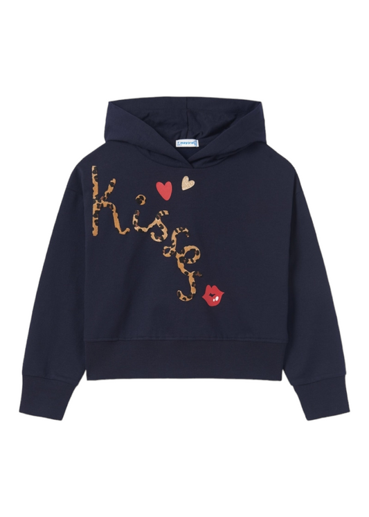 Mayoral Girls Age 8 Hooded Top