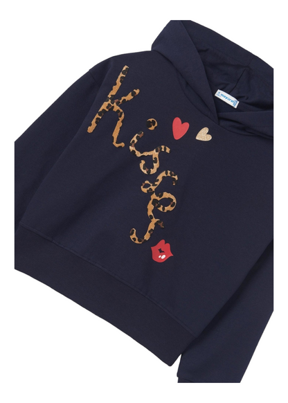 Mayoral Girls Age 8 Hooded Top