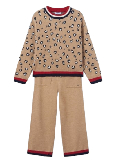 Mayoral Girls Age 8 Knitted Trouser Set