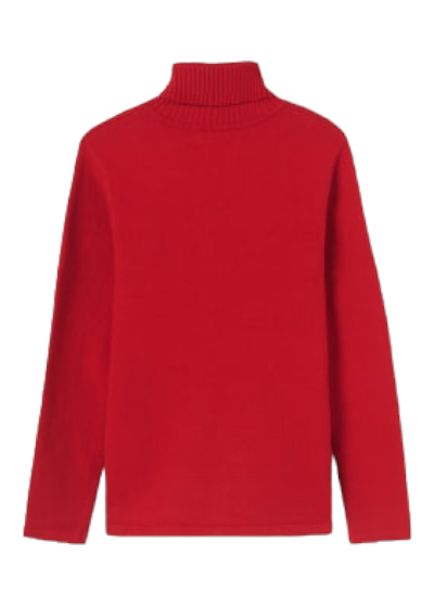 Mayoral Girls Age 8 Red Turtle Neck Jumper