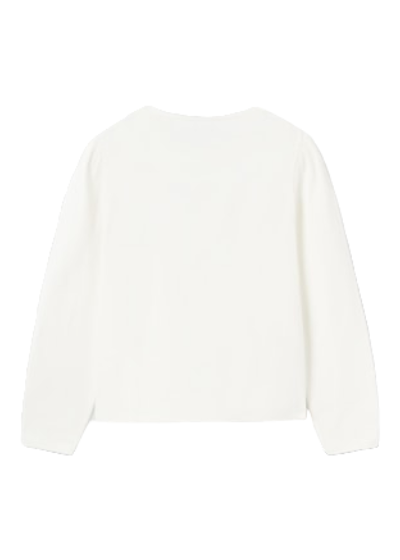 Mayoral Girls Age 8 Embroidered, Sequined Long-Sleeved Top