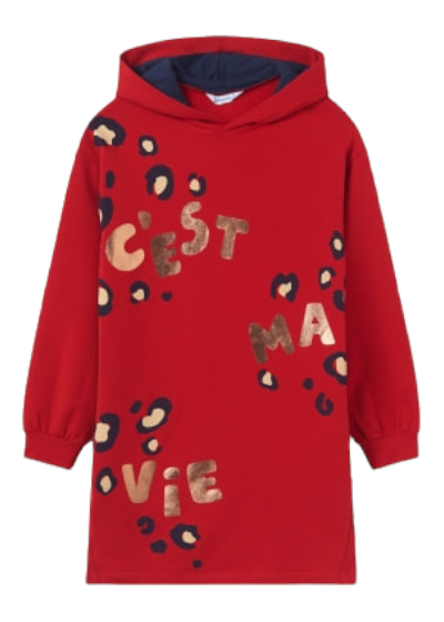 Mayoral Girls Age 8 Hooded Jumper Dress