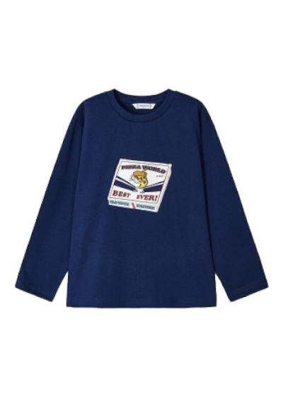 Mayoral Age 4 Boys Long Sleeved Graphic Print Top